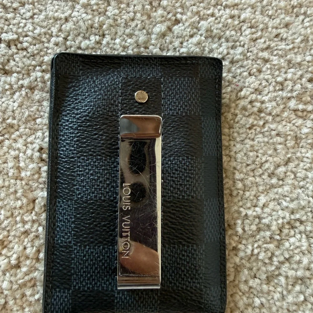 Louis Vuitton Black Checkered Card Holder - Picture 2 of 6